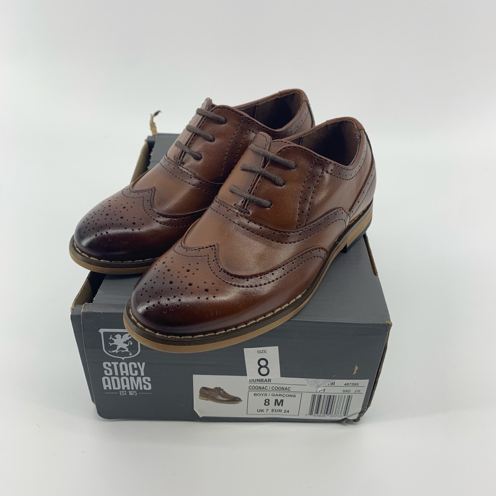 Stacy Adams Men's Cognac Brown Oxford Shoes
